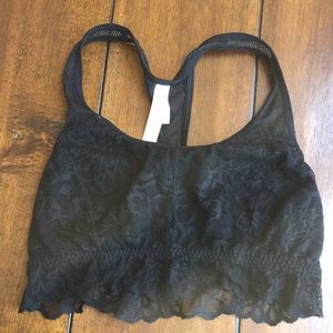 Pink racer back bralette